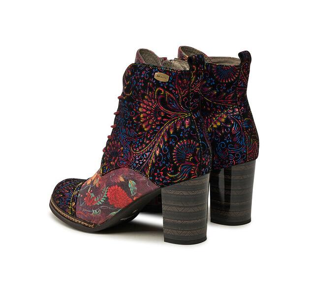 Červené kotníkové boty Laura Vita Elceao 21