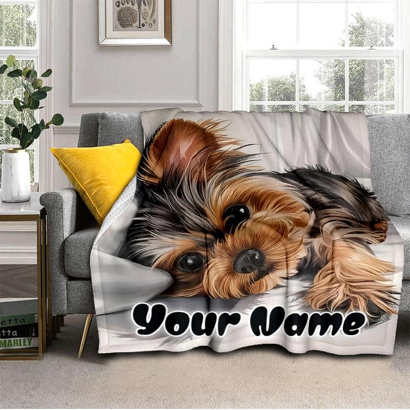 1PC Custom Name "Yorkie's Soft Blanket"