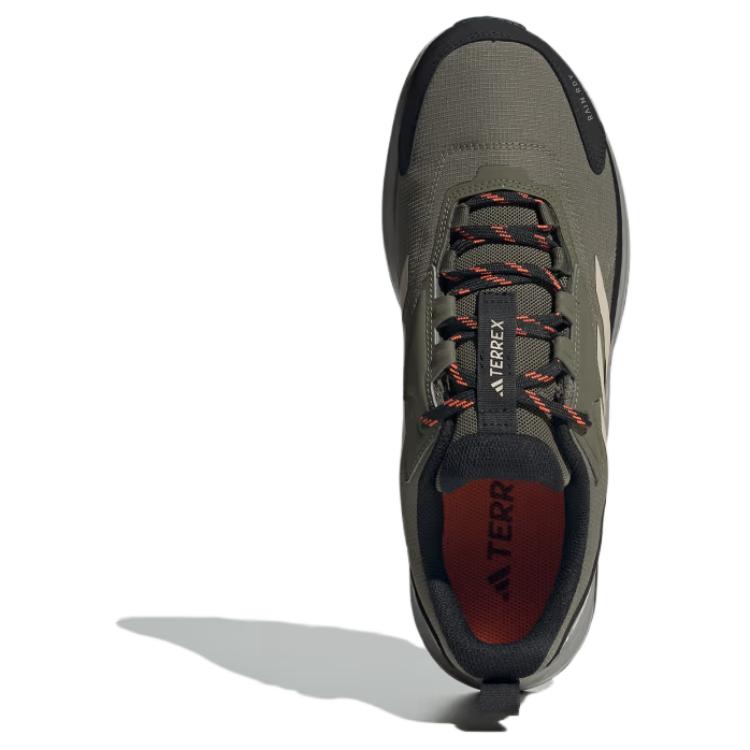 Adidas Terrex Anylander Comfortable Slip-Resistant Durable Waterproof Low-Top Hiking Shoes Men Hiking Shoes Olive-Green ID0900