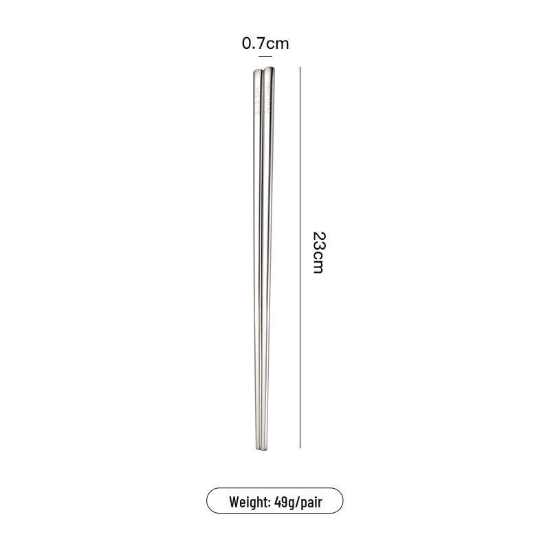 

Плоские палочки для еды из нержавеющей стали Aen 304 - прочные 3 мм, 50 г, 23 см, портативная корейская посуда