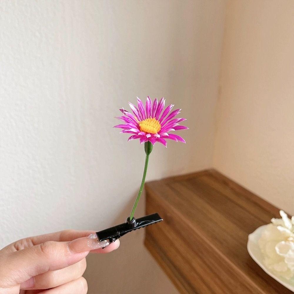 1Pair Mushroom Bean Sprout Hair Clip Cherry Cartoon Duckbill Clips Flower Plant Hairpins Party