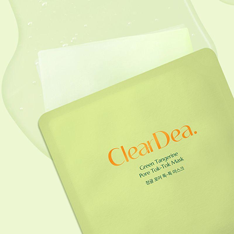 [ClearDea.] Green Tangerine Pore Tok-Tok Mask (4ea)