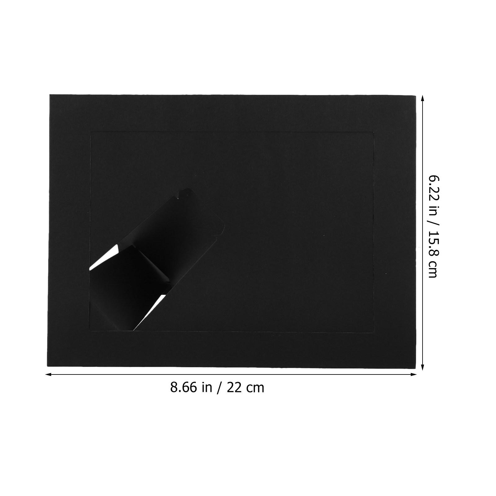 10Pcs Paper Picture Frames DIY Photo Frame Decorative Desktop Tabletop Picture Display Frame for Home Paper Frames чёрный