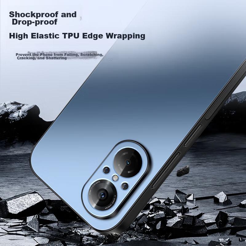Huawei Nova 9 SE Phone Case, Nova 9 SE Protective Cover, AG Frosted Lens Full Protection, Real Machine Feel, Simple Style, Shockproof,, Graphite Black