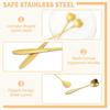 8/16 Stück Edelstahl Herzform Kaffeelöffel Gold Schaufel für Dessert Teezubehör Küchengeschirr Dekoration Geschenkset