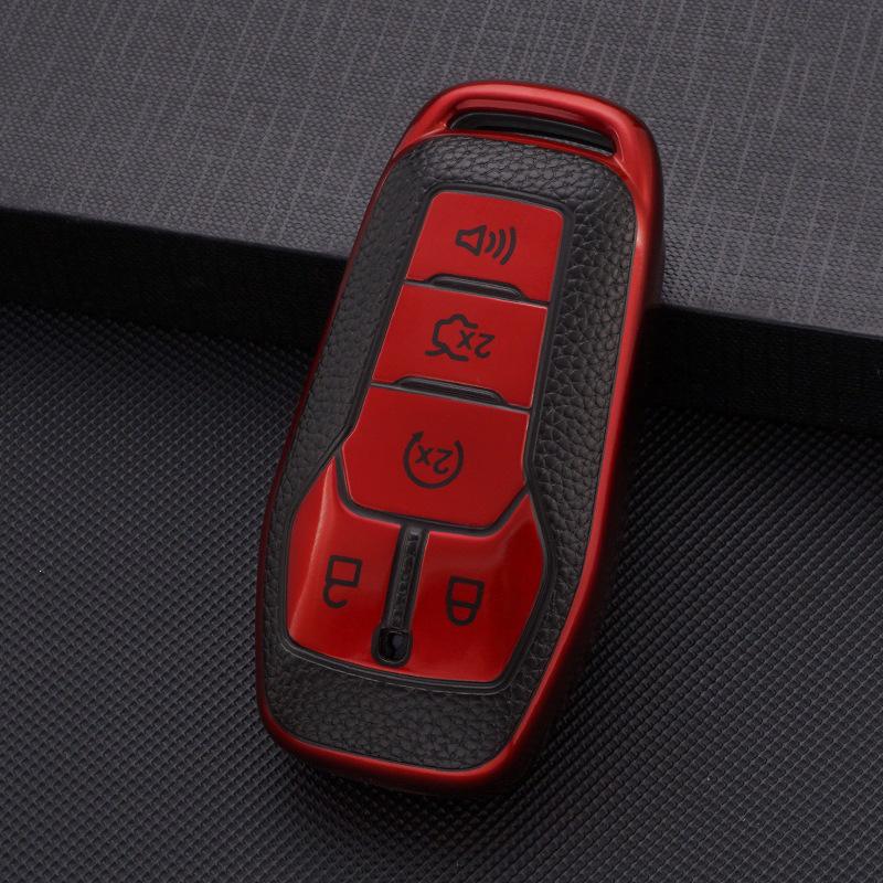 TPU Shell Key Case for Ford Edge, Escort, Kuga, Explorer, Borui, and Mondeo