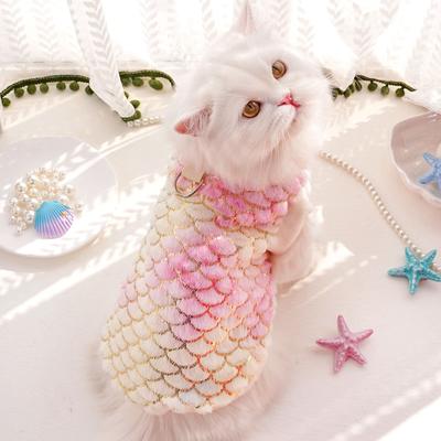 Autumn and Winter Warm Dog Cat Clothes Cat Flannel Small and Medium Sized Dog Pet Supplies Dog Bipod