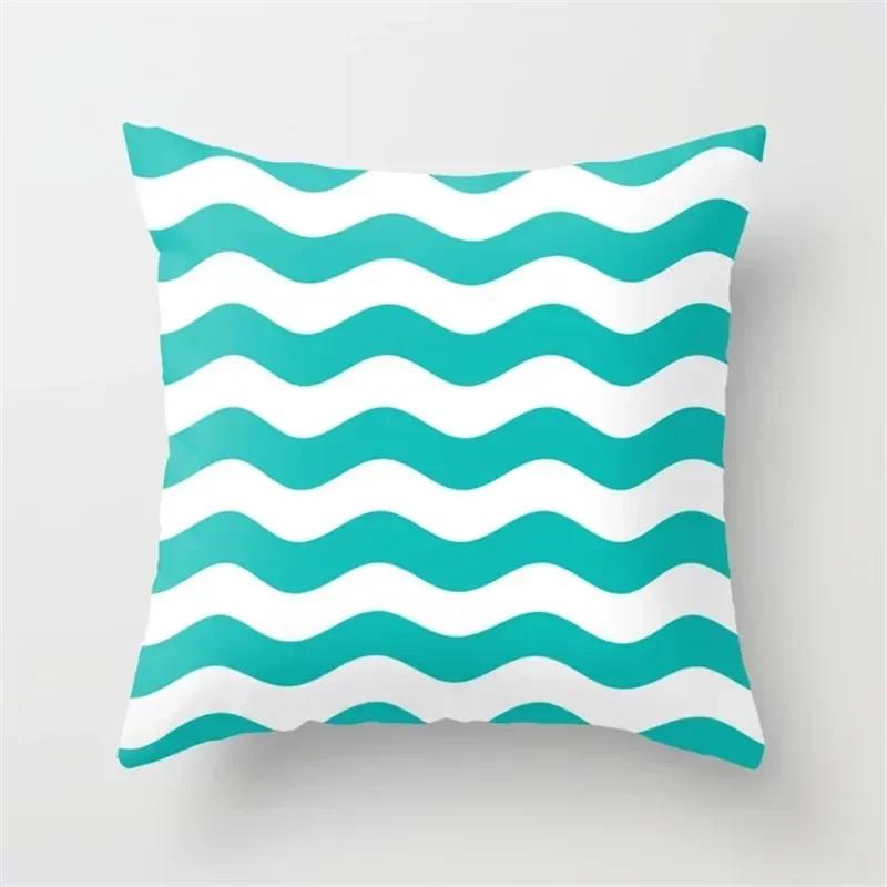 Abstract Geometric Striped Double-Sided Printed Pillow Cover Short Plush Suitable Living Rooms Bedrooms Sofa Throw Cushion Cover