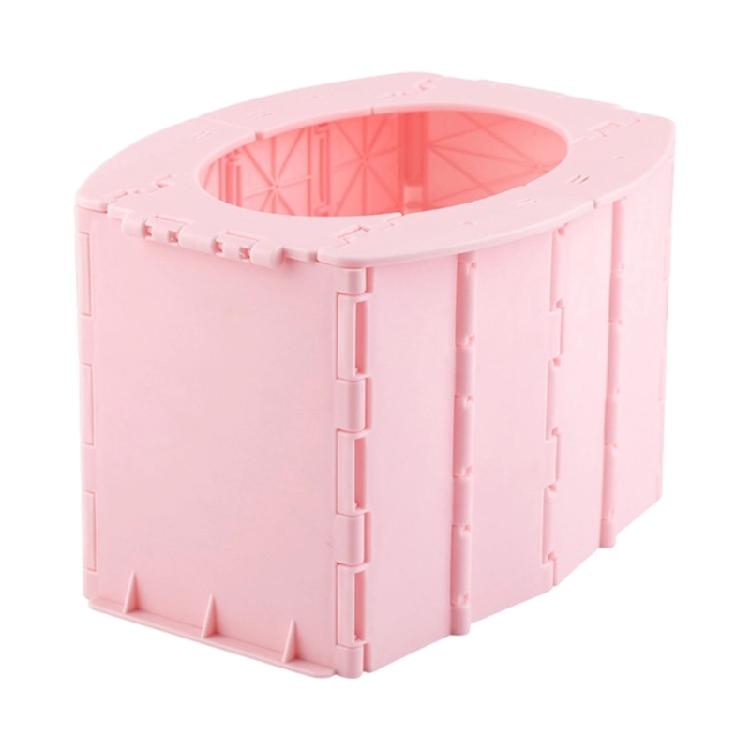 

Children Travel Folding Toilet Baby Travel Potty Seat Outdoor Portable Camping Toilet Stool for Toddlers Easy to Clean розовый