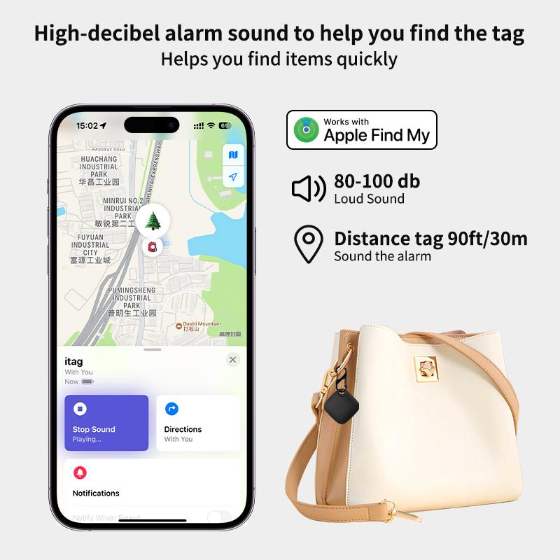 1/2/ 4pcs Anti-lose Security Finder Tracker Smart Tag for Apple Find My  Bluetooth GPS Tracker For Luggage Key IOS MFi Finder