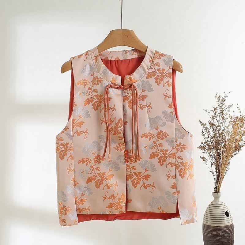 

Жилет Женский Жилет Весна и Осень Высококачественный Жилет Ранней Весны Носить Топ M [Recommended below 50kg] оранжевый