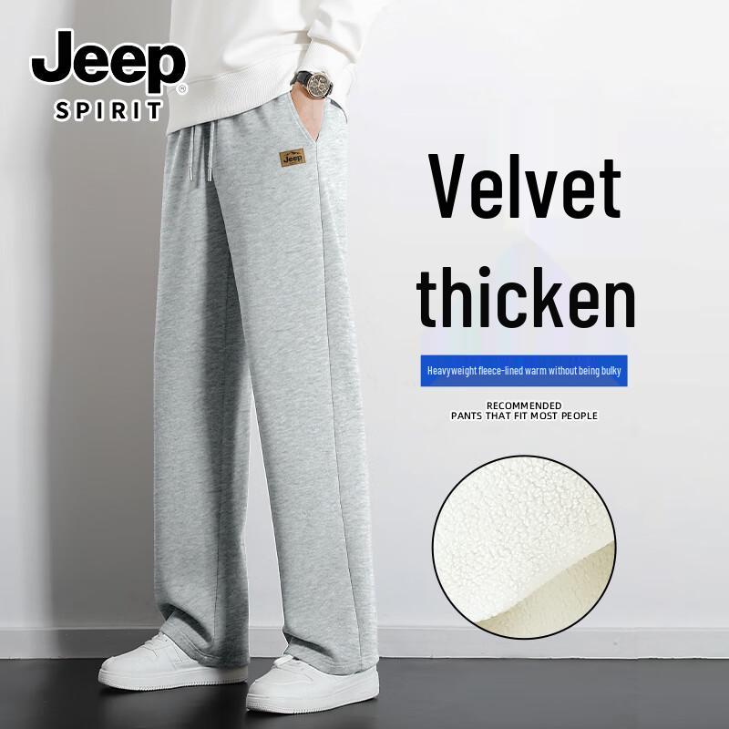 

JEEP SPIRIT Men s Winter Fleece-Lined Straight-Leg Pants 4XL