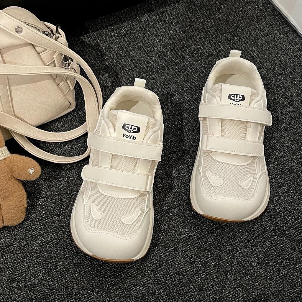 Queen Fan's Explosive Retro Platform White Shoes Women's 2025 New Autumn Skirt Versatile Sports Shoes