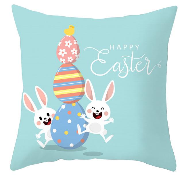 

Новая наволочка на подушку с пасхальным кроликом, праздничный подарок, домашний декор, наволочка на подушку 45*45cm