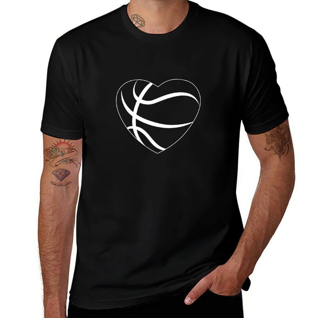 Valentines Shirt Heart Basketball Hoops Rounisexce Tee Funny Basketball Sports Lover Gift For Valentines Day Player Tshi Tshirt