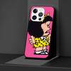 Cartoon Cute Mafalda Case for Apple iPhone 14 11 7 SE 2020 8 X XS 13 12 Mini XR 15 Pro Max Silicone Black Soft Phone Cover