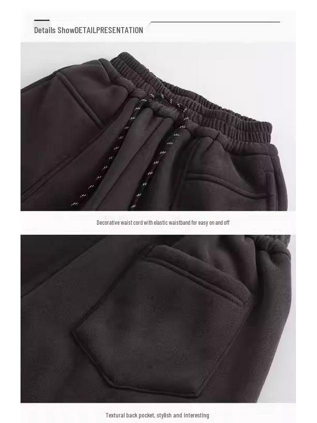 Dívčí kalhoty s širokými nohavicemi pro jaro a podzim 2025 - Ležérní módní pracovní a sportovní kalhoty pro velké děti