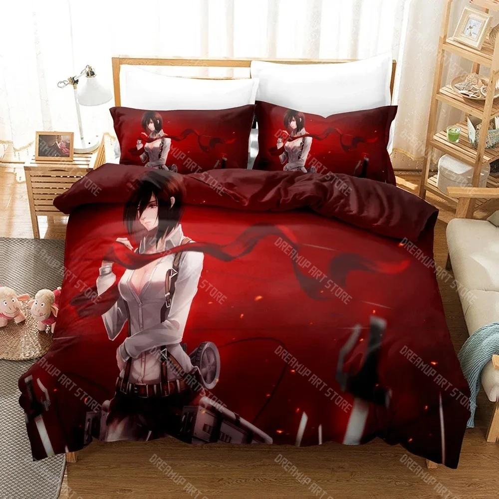 Fashion 3D Attack the Giant Bedding Sets Duvet Cover Set With Pillowcase Twin Full Queen King Bedclothes Bed Linen Home Textile