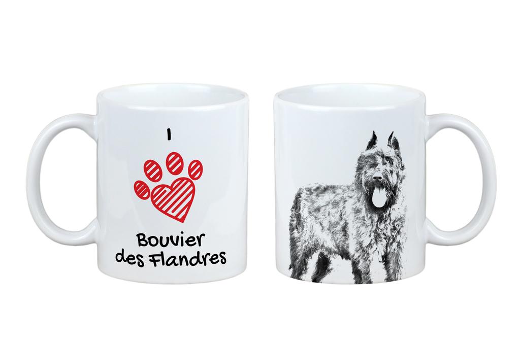 Bouvier Des Flandres, Flanders Cattle Dog - Cup with a Dog, Cute Cup with Graphics, a Gift with Your Photo from the Art-Dog Brand