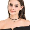 Elegante koreanische Schmetterlings-Choker-Halskette im Spitzen-Design für Frauen