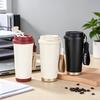 New Lily of the Valley Coffee Cup High Value 111 Stainless Steel Thermos Cup Outdoor Portable with Lifting Rope Double Drinking Straw Cup