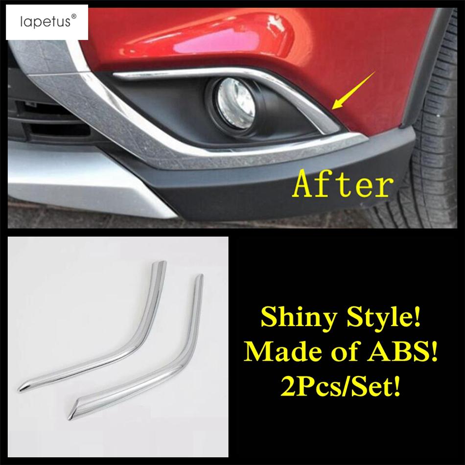 Chrome Accessories For Mitsubishi Outlander 2014 -  Front Rear Fog Light Ring Head Lamp Eyelid Eyebrow Molding Cover Trim