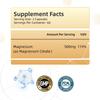 Magnesium Citrate Capsules, 500 Mg Per Serving, All-natural, Gluten-free, Suitable for Both Men and Women.