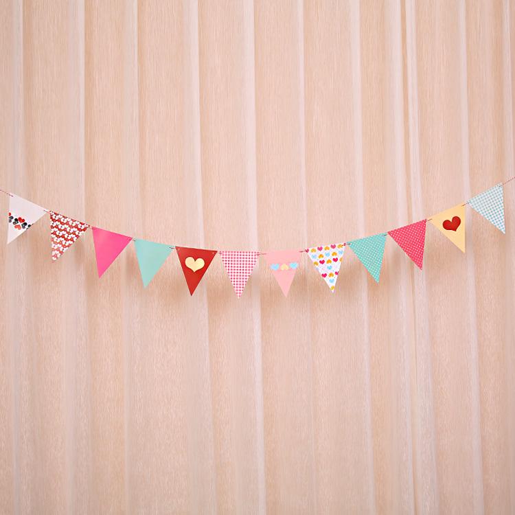 Colorful Flag Banner for Birthday Party & Classroom Decor