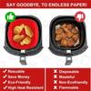 1pc of 16cm Silicone Air Fryer Oven Baking Plate Pizza Fried Chicken Silicone Basket Reusable Air Fryer Liner Accessory