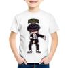 Heiße Verkäufe Kinder Cartoon Michael Jackson Lustiges T-Shirt Kinder Rock N Roll Sommer Baumwoll-Oberteile Baby Jungen/Mädchen Freizeitkleidung