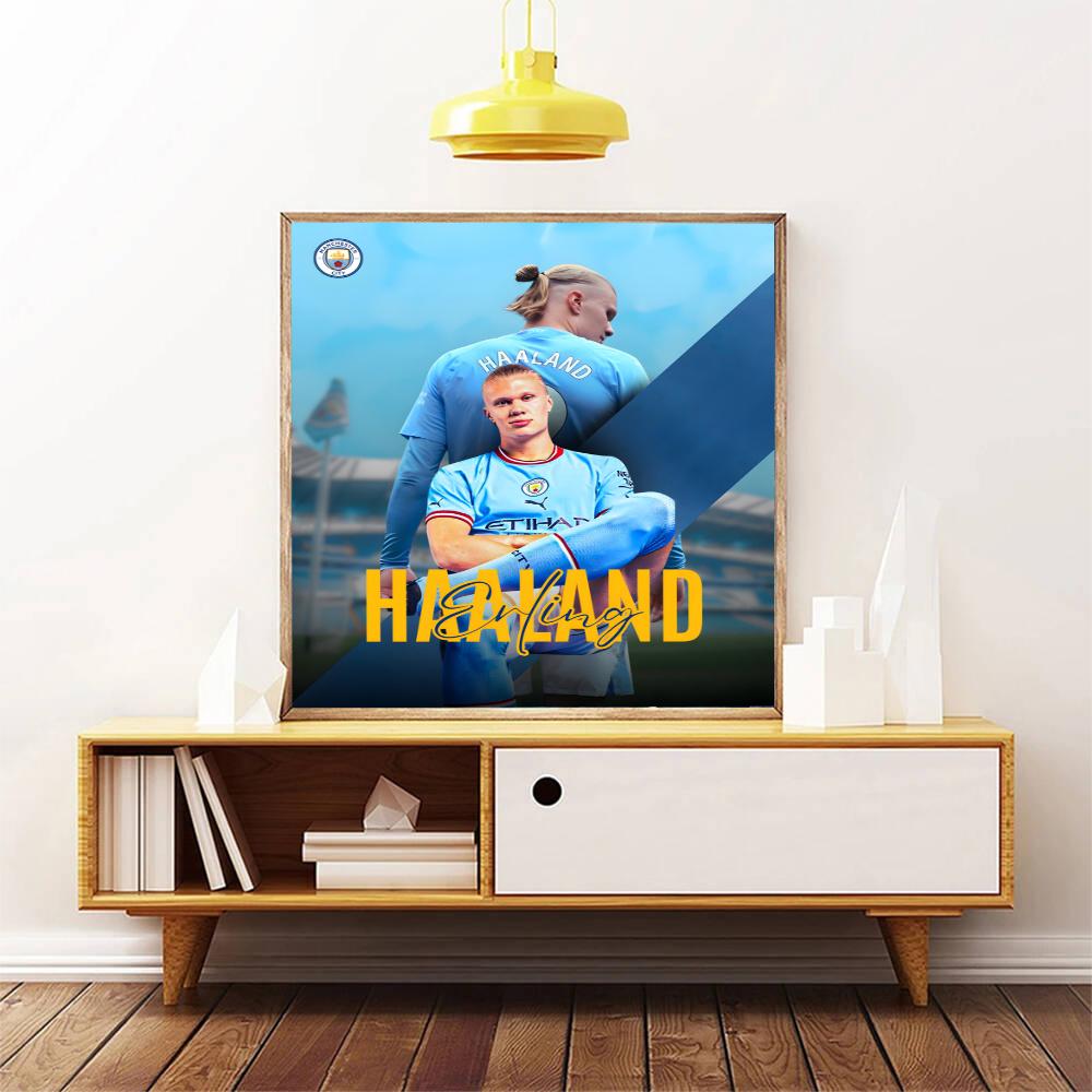 Haaland 5D Diamond Painting Round Diamond Rhinestones Mosaic Diamond Embroidery Wall Paintings Rhinestones Gift Frameless