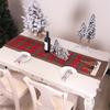 Christmas Embroidered Table Runner White Snowflakes  Party Home Decor