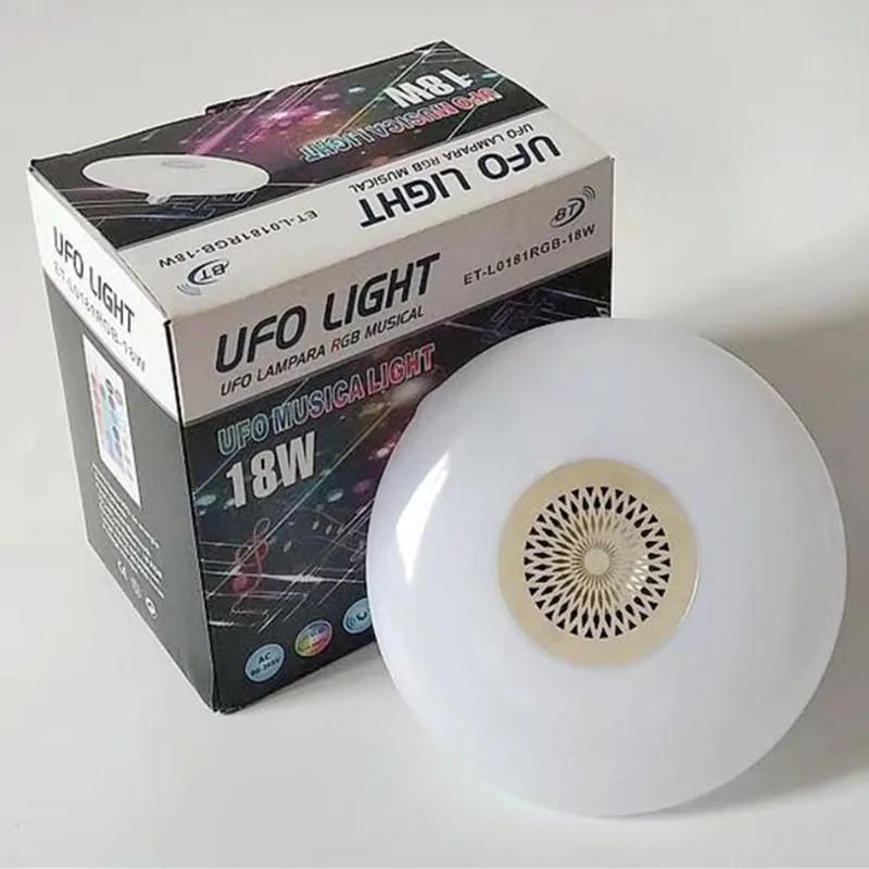 Home Wireless Bluetooth Speaker Lighting E27 Universal Interface Colorful Lights Living Room Stage Lights Mobile Music Player 1PC разноцветный
