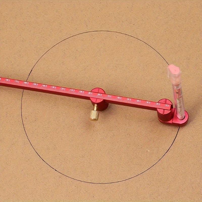 1pc 36.5mm-300mm Woodworking Scribing Gauge Center Finder Ruler Lengthening Aluminum Alloy Scribing Circle Ruler Woodworking