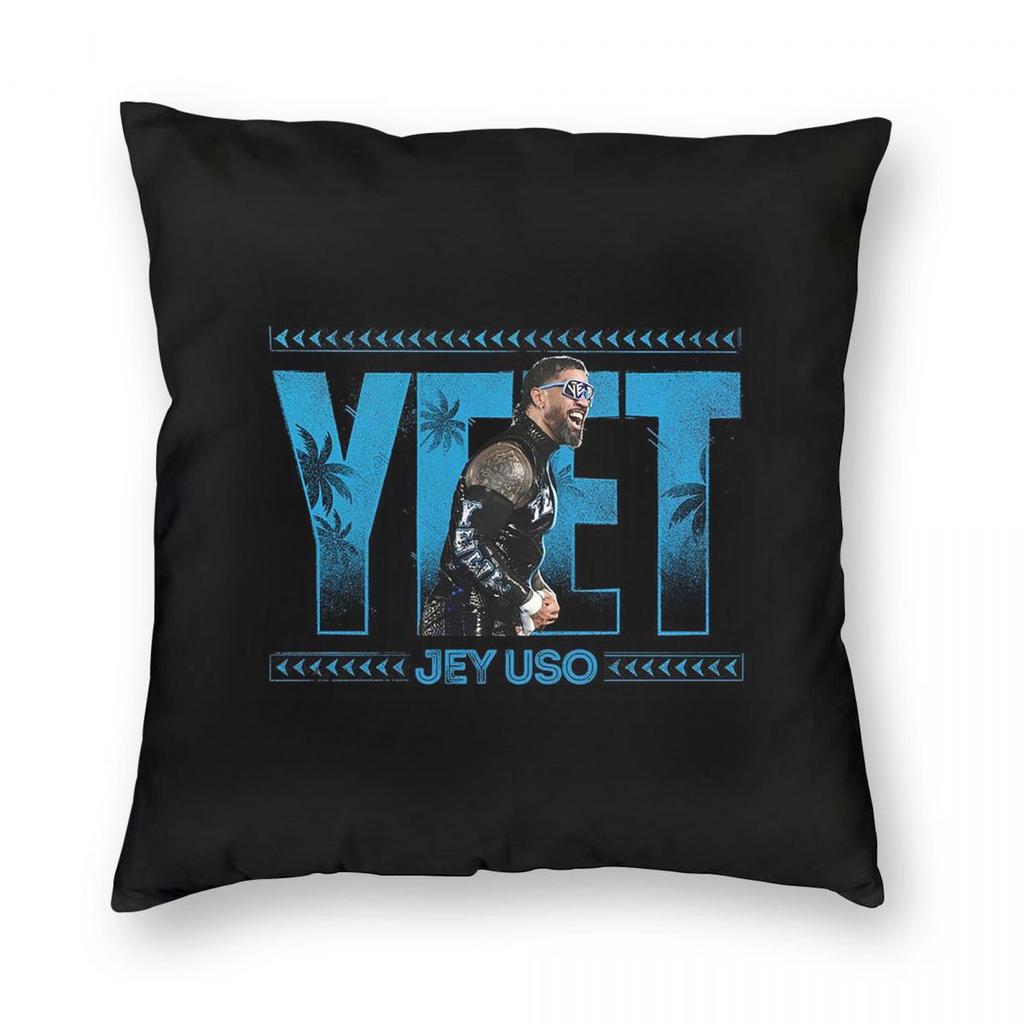 Jey Uso Yeet Trendy Meme Square Pillowcase Pillow Cover Cushion Throw Pillow for Home Sofa Living Room