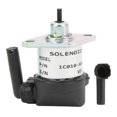 Fuel Shut Off Solenoid 12VDC 17208‑60015 Aluminum Alloy for KUBOTA ENGINES D905 D1005 D1105 V1305 V1505 ETC