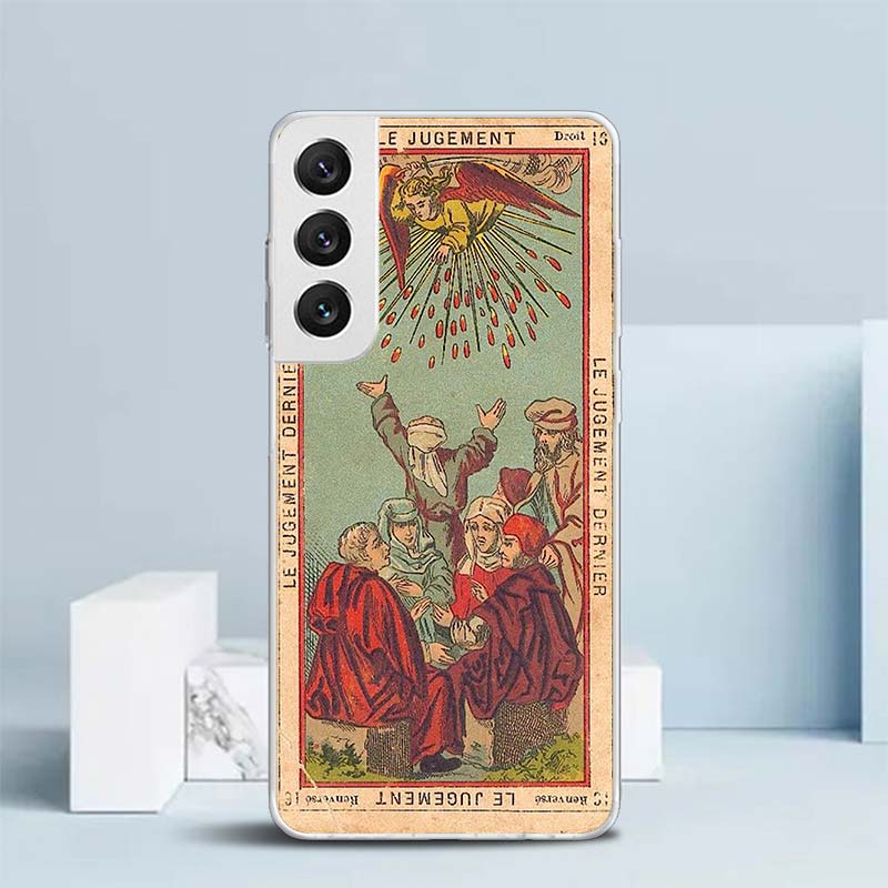 Tarot Cards Reading Art Soft Cover for Samsung Galaxy S25 Edge S26 S24 S23 Ultra Phone Case S22 S21 Plus S20 FE Print Pattern Sh