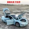 1/32 Tesla Model S 100D SUV Toy Car Model Diecast Alloy Metal Miniature Sound & Light Pull Back 1:32 Collection Gift For Boy Kid