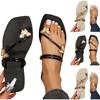 Fashionable Butterfly Pinch Toe Sandal Metal Strap Fat Sandals Summer New Holiday Outdoor Beach Sandals Shoes Woman 2025 Trend
