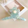 Xiaweiyi Fresh Floral Hair Claw Clip: Super Fairy, Simple, Large Shark Clip for Ponytails and Updos