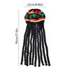 Fake Braids Dreadlocks Beanie Hat Jamaican Rasta Reggae Cap Crochet Knitted Skull Cap Unisex Men Women Halloween Christmas Party