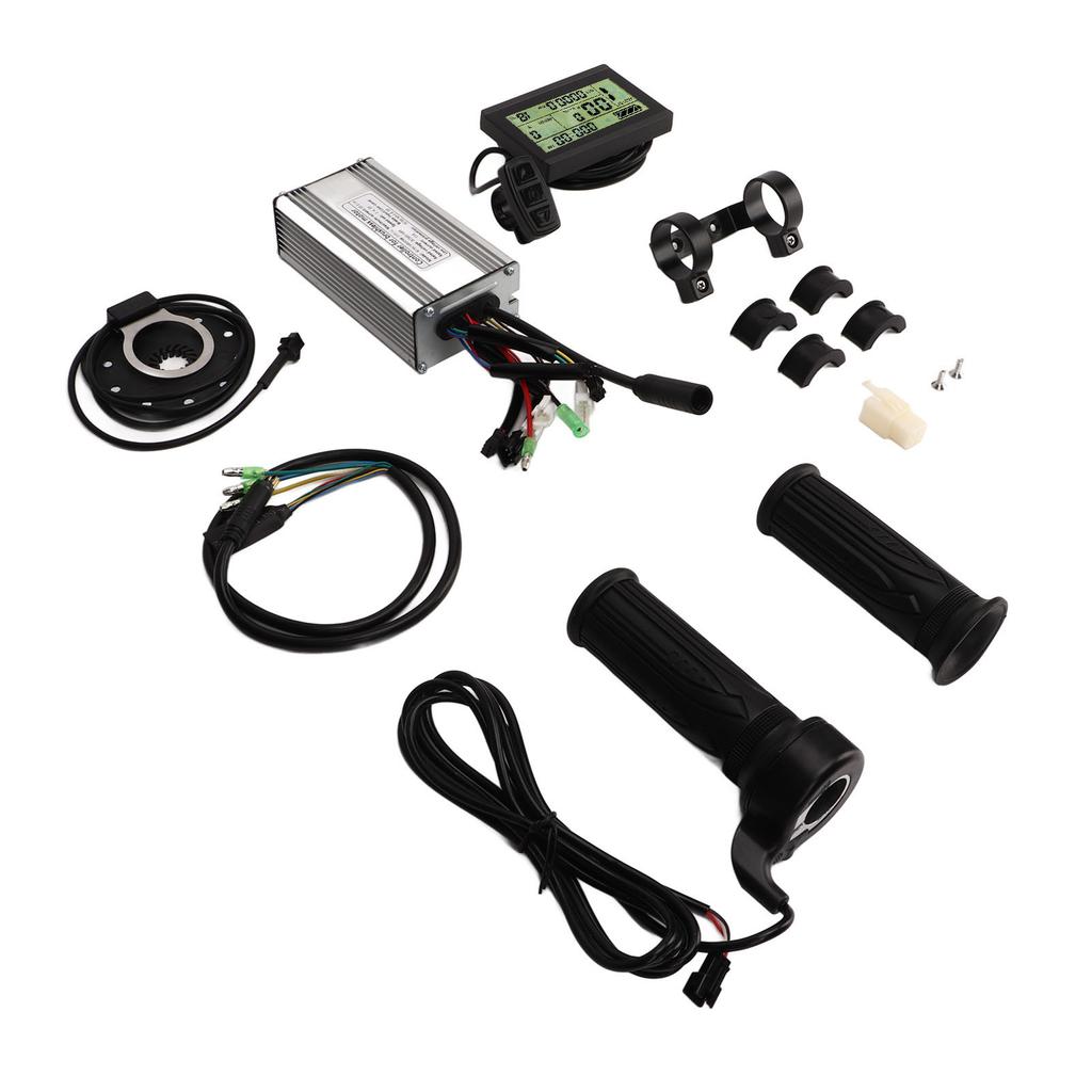36V 48V 500W Electric Bike Controller Kit with 20A Sine Wave Controller LCD3 Panel Throttle Grip for Electric Bicycle