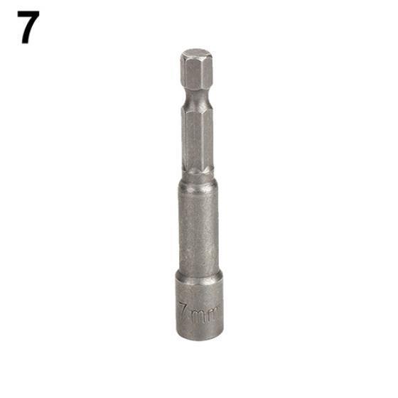 1Pc 6mm-19mm Hex Socket Sleeve Nozzle Magnetic Nut Driver Drill Bit Adapter Tool