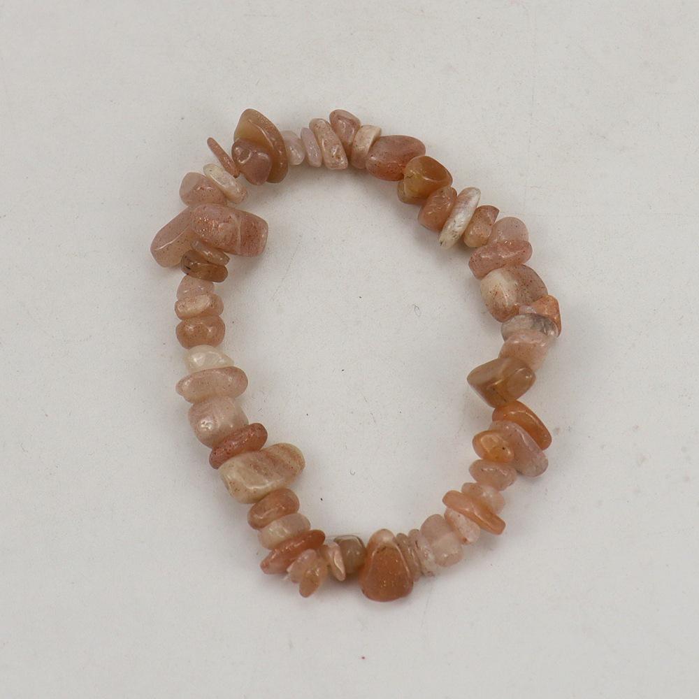 Handmade Beaded Natural Crystal Crushed Stone Bracelet B54