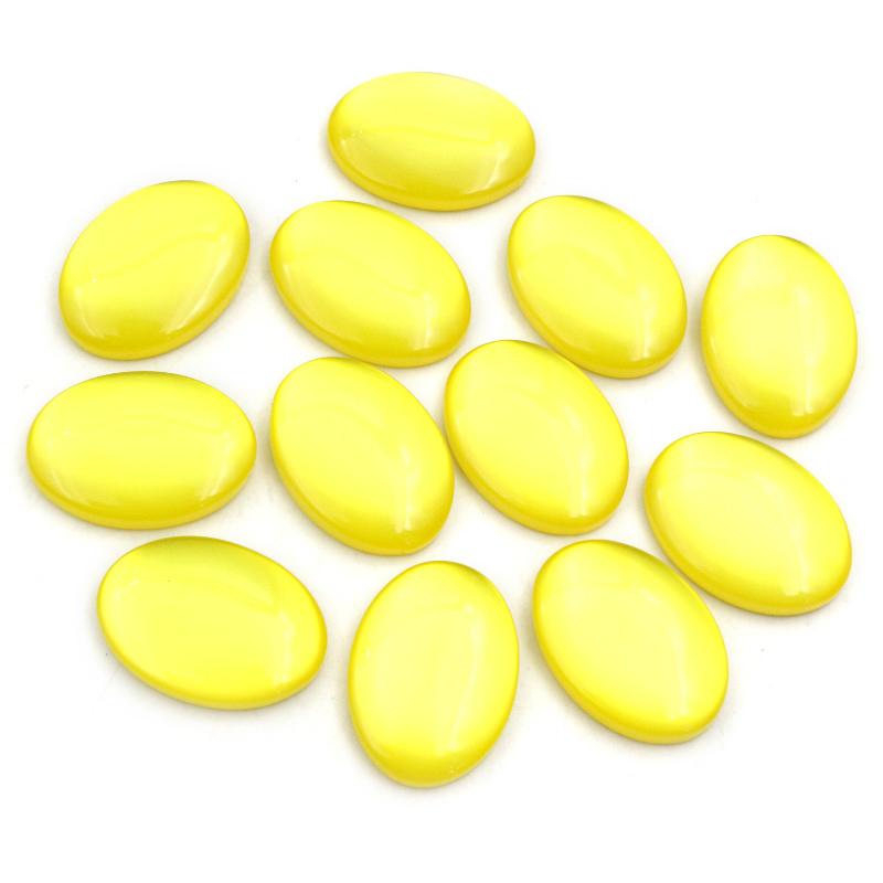 New Fashion 10pcs 18x25mm Mix Color Flat Back Resin Cabochons Cameo