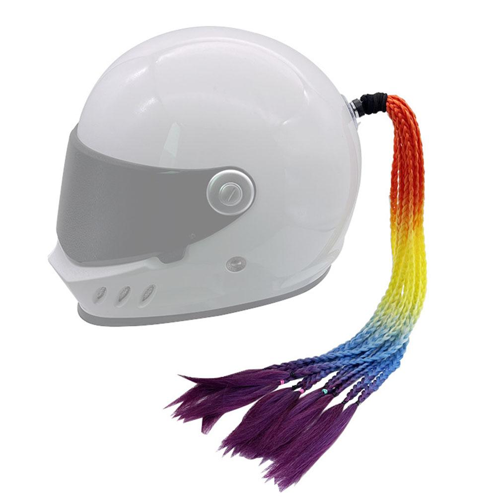 Motocyklová prilba Vrkočový cop Rovnováha Cyklistická prilba Zapletené vrkoče Prísavka Zaujímavá Kreatívna Dekorácia