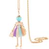 Cute Women Necklace Statement Lady Charm Long Trendy Necklace  New Fashion Female Big Pendant Lovely Jewelry Gift