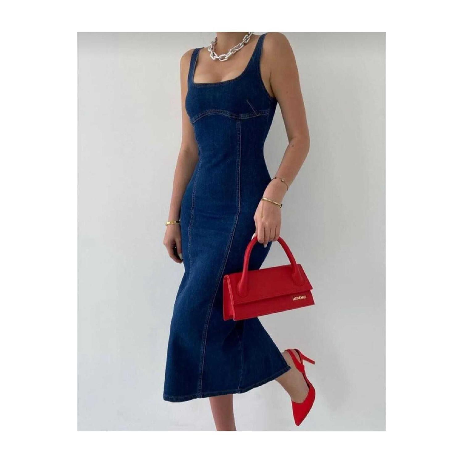 

Джинсовое платье