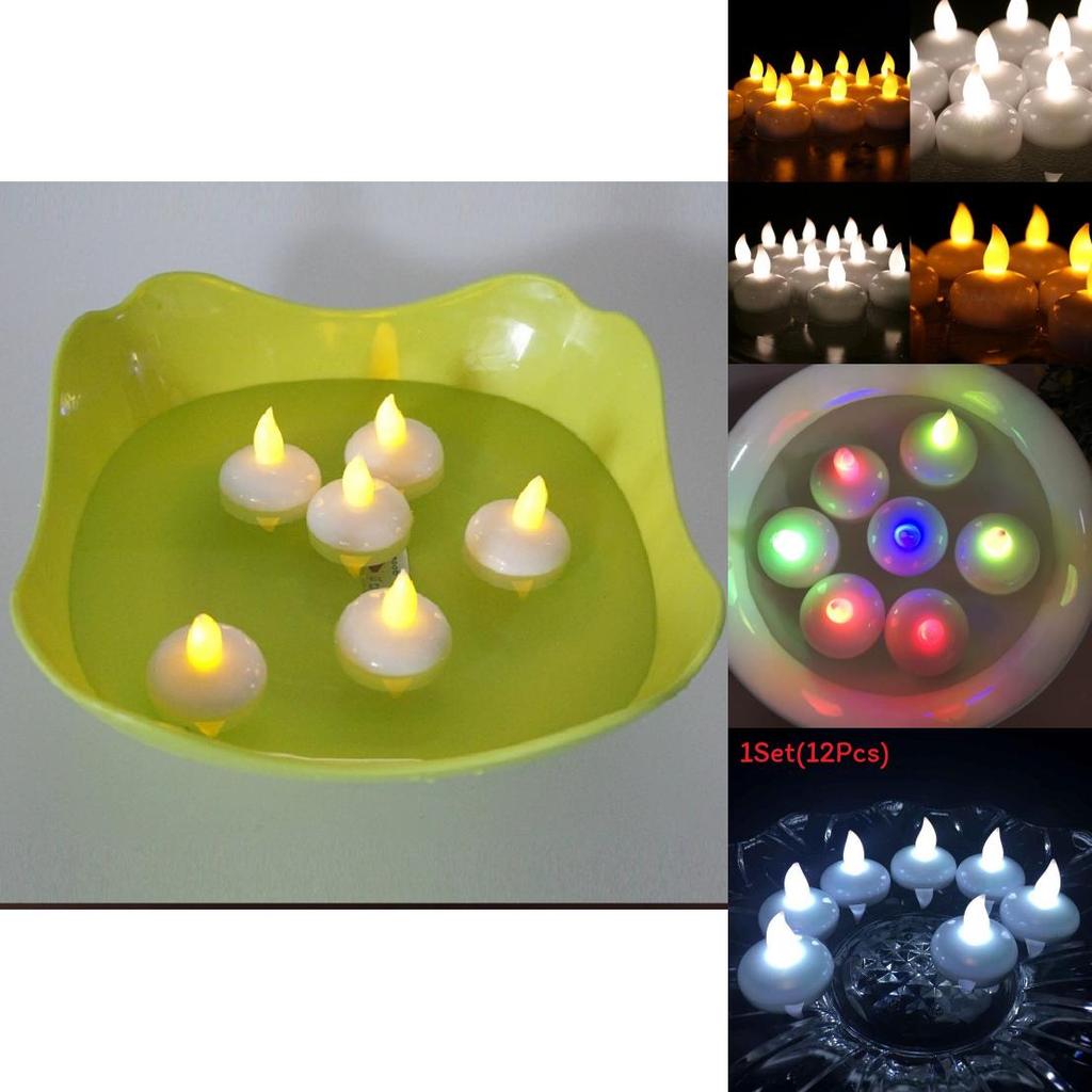 Waterproof Led Candle Light For Romantic Decor With Floating Water Effect For Home Use