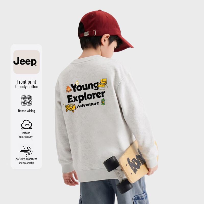 JEEP Kids Casual Crewneck Long-Sleeve Sweatshirt